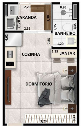 Imagem Apartamento com 2 Quartos à Venda, 38 m² em Vila Parque Jabaquara - São Paulo