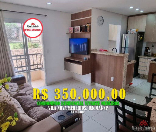 Apartamento com 2 Quartos à Venda, 54 m² em Chácara Segre - Jundiaí