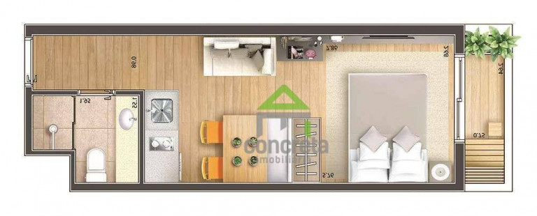 Imagem Apartamento com 1 Quarto à Venda, 26 m² em Granja Viana - Cotia Imagem Apartamento com 1 Quarto à Venda, 26 m² em Granja Viana - Cotia
