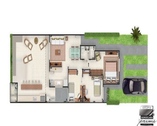 Imagem Casa com 3 Quartos à Venda, 60 m² em Condomínio Terra Nova - Sorocaba Imagem Casa com 3 Quartos à Venda, 60 m² em Condomínio Terra Nova - Sorocaba