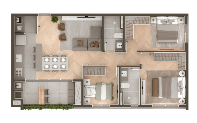Imagem Apartamento com 3 Quartos à Venda, 77 m² em água Verde - Curitiba