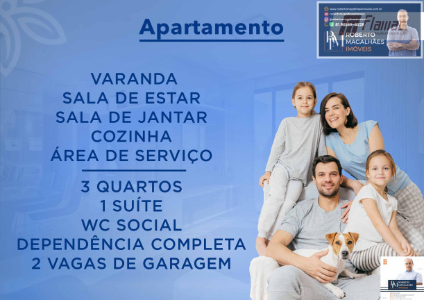 Imagem Apartamento com 3 Quartos à Venda, 84 m² em Casa Forte - Recife