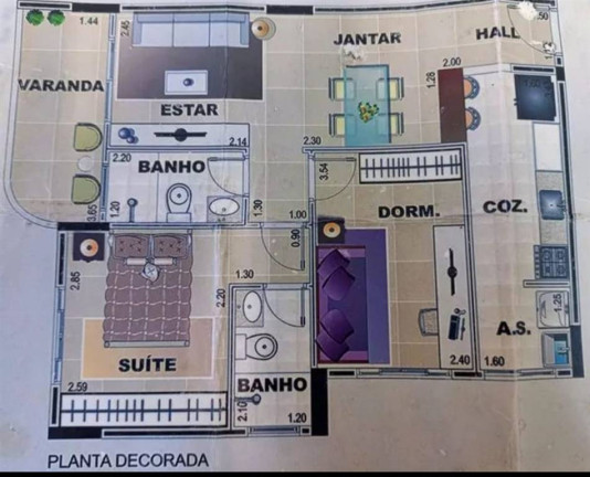 Apartamento com 1 Quarto à Venda, 48 m² em Guilhermina - Praia Grande