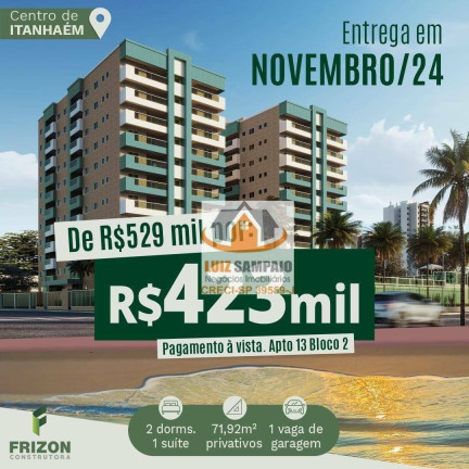 Imagem Apartamento com 2 Quartos à Venda, 72 m² em Centro - Itanhaém Imagem Apartamento com 2 Quartos à Venda, 72 m² em Centro - Itanhaém