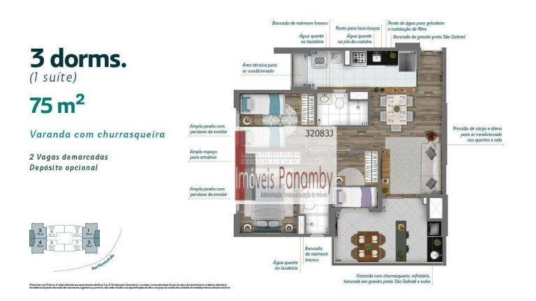 Imagem Apartamento com 2 Quartos à Venda, 56 m² em Vila Andrade - São Paulo
