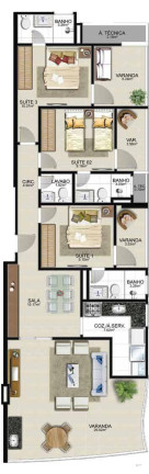 Imagem Apartamento com 2 Quartos à Venda, 85 m² em Enseada Azul - Guarapari