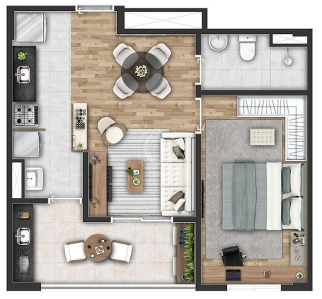 Imagem Apartamento com 1 Quarto à Venda, 42 m² em São Paulo