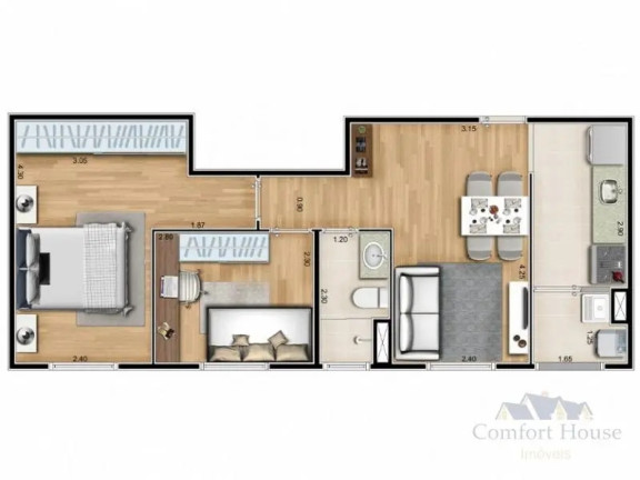 Imagem Apartamento com 3 Quartos à Venda, 53 m² em Paulicéia - São Bernardo Do Campo