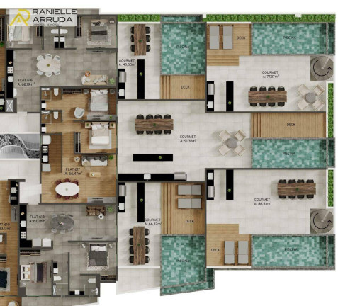 Imagem Cobertura com 2 Quartos à Venda, 113 m² em Jardim Oceania - João Pessoa