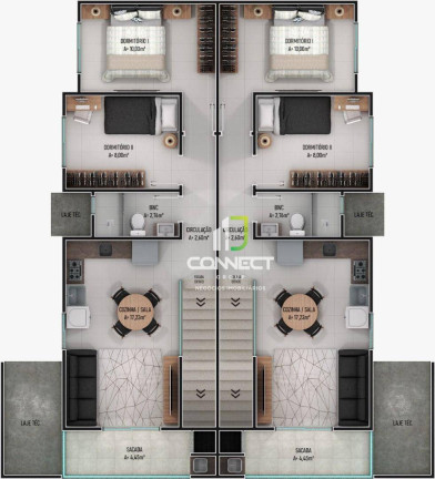 Imagem Apartamento com 2 Quartos à Venda, 53 m² em Espinheiros - Itajaí
