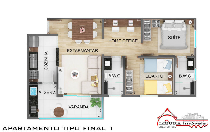 Imagem Apartamento com 2 Quartos à Venda, 66 m² em Jardim Ismênia - São José Dos Campos