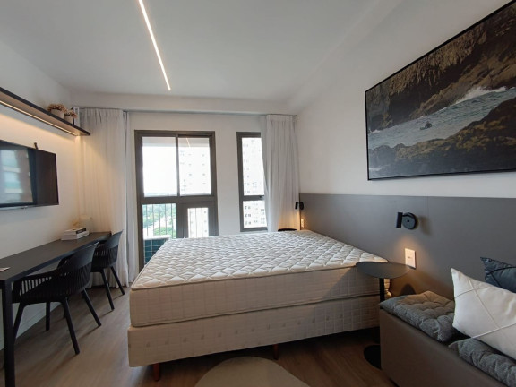 Imagem Apartamento com 1 Quarto para Alugar, 24 m² em Campo Belo - São Paulo Imagem Apartamento com 1 Quarto para Alugar, 24 m² em Campo Belo - São Paulo