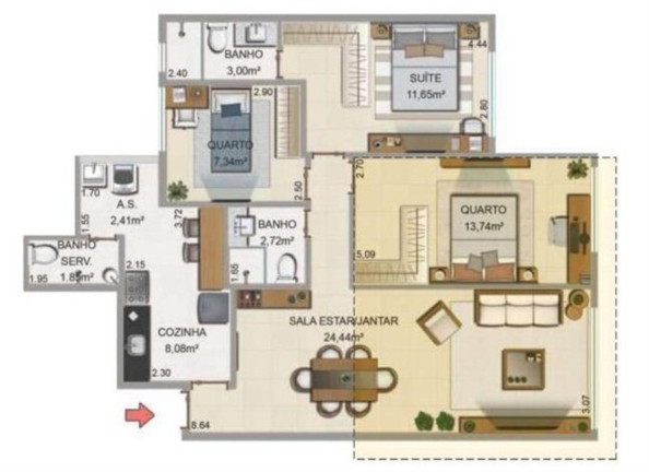 Imagem Imóvel com 3 Quartos à Venda, 86 m² em Recreio Dos Bandeirantes - Rio De Janeiro
