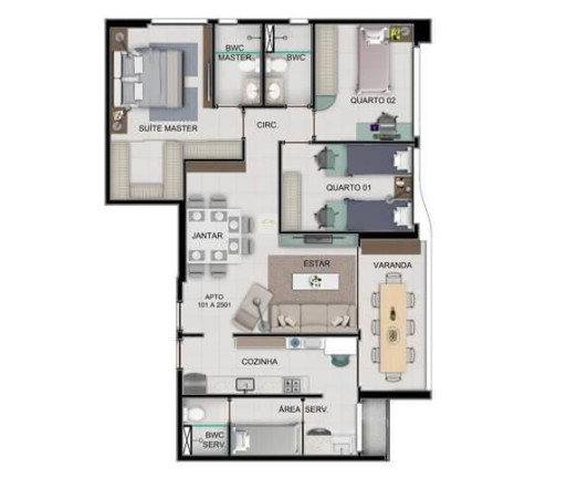 Imagem Apartamento com 3 Quartos à Venda, 97 m² em Centro - Jaboatão Dos Guararapes Imagem Apartamento com 3 Quartos à Venda, 97 m² em Centro - Jaboatão Dos Guararapes