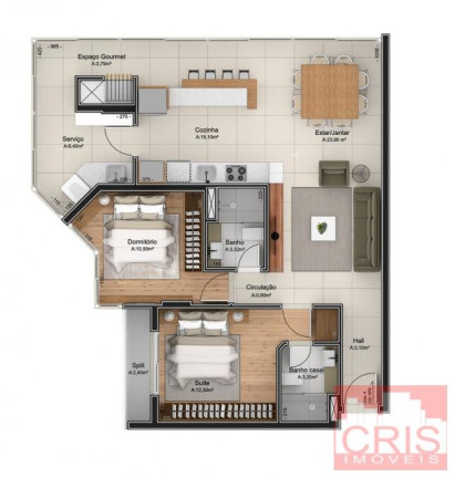 Imagem Apartamento com 2 Quartos à Venda, 87 m² em Cidade Alta - Bento Gonçalves Imagem Apartamento com 2 Quartos à Venda, 87 m² em Cidade Alta - Bento Gonçalves