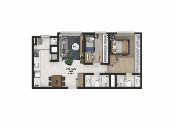 Imagem Apartamento com 3 Quartos à Venda, 78 m² em Centro - Novo Hamburgo Imagem Apartamento com 3 Quartos à Venda, 78 m² em Centro - Novo Hamburgo