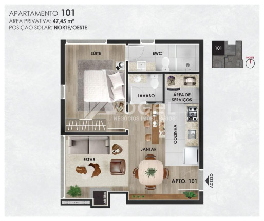 Imagem Apartamento com 1 Quarto à Venda, 37 m² em Linha ávila Alta - Gramado Imagem Apartamento com 1 Quarto à Venda, 37 m² em Linha ávila Alta - Gramado