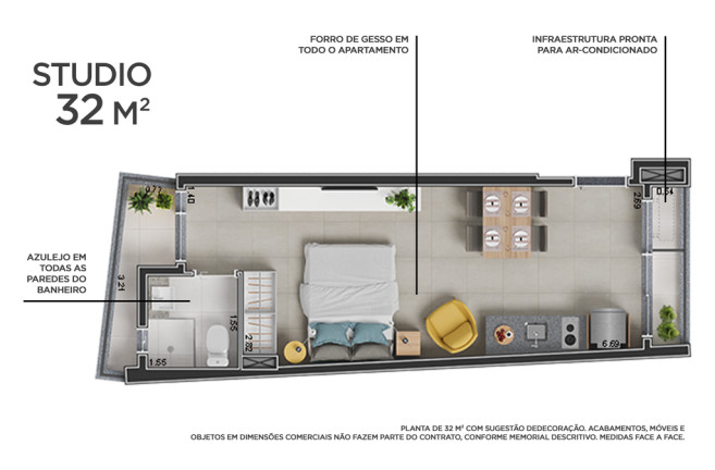 Imagem Apartamento à Venda, 21 m² em República - São Paulo Imagem Apartamento à Venda, 21 m² em República - São Paulo