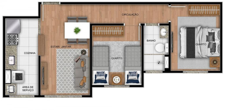 Imagem Imóvel com 2 Quartos à Venda, 43 m² em São Mateus - São Paulo