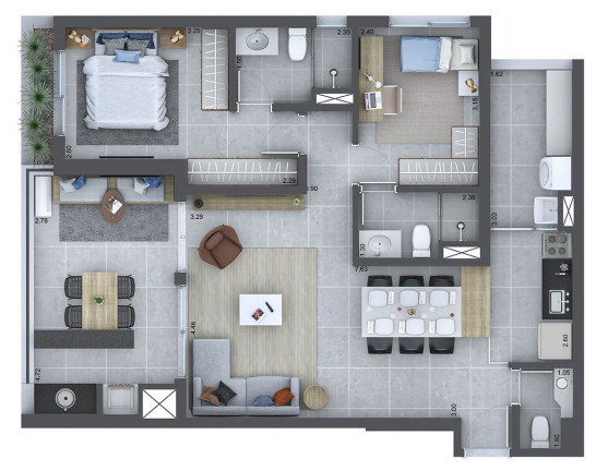 Imagem Cobertura com 2 Quartos à Venda, 103 m² em Barra Funda - São Paulo