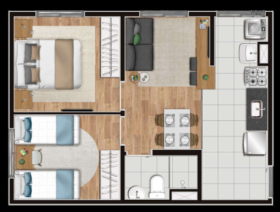 Imagem Apartamento com 2 Quartos à Venda, 41 m² em Campo Limpo - São Paulo