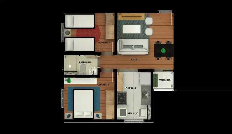 Apartamento com 2 Quartos à Venda, 44 m² em Diamante (barreiro) - Belo Horizonte