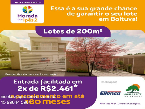 Imagem Terreno à Venda, 200 m² em Morada Dos Ipês - Boituva Imagem Terreno à Venda, 200 m² em Morada Dos Ipês - Boituva