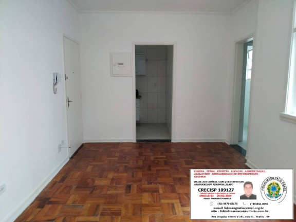 Imagem Apartamento com 1 Quarto à Venda, 30 m² em Gonzaga - Santos