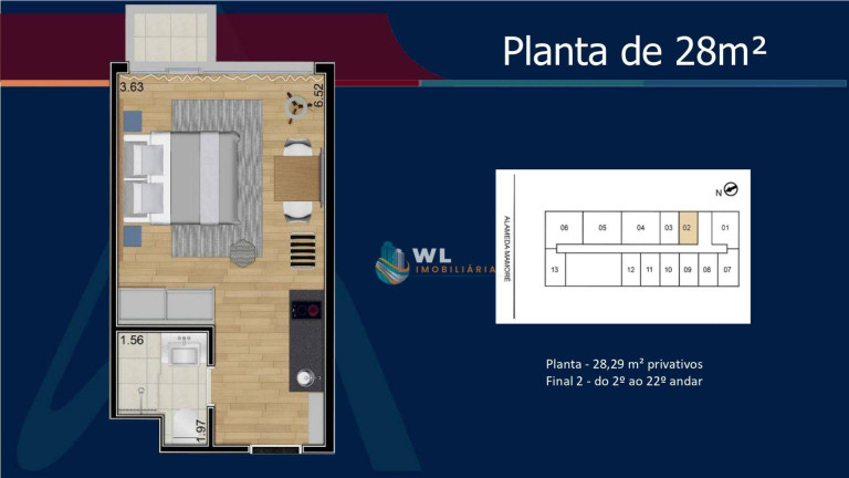 Imagem Studio com 1 Quarto à Venda, 29 m² em Alphaville Industrial - Barueri Imagem Studio com 1 Quarto à Venda, 29 m² em Alphaville Industrial - Barueri