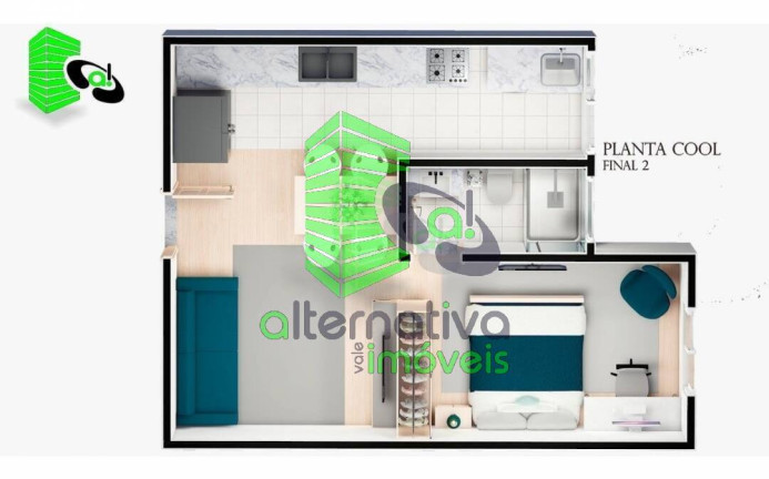 Imagem Apartamento com 1 Quarto à Venda, 35 m² em Parque Das Nações - Pinda - Pindamonhangaba Imagem Apartamento com 1 Quarto à Venda, 35 m² em Parque Das Nações - Pinda - Pindamonhangaba