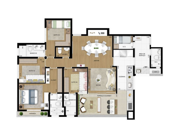 Imagem Apartamento com 4 Quartos à Venda, 128 m² em Morumbi - São Paulo Imagem Apartamento com 4 Quartos à Venda, 128 m² em Morumbi - São Paulo