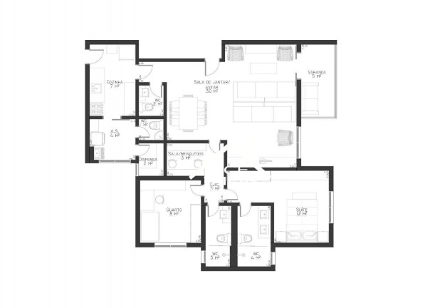 Imagem Apartamento com 2 Quartos à Venda, 99 m² em Brooklin - São Paulo