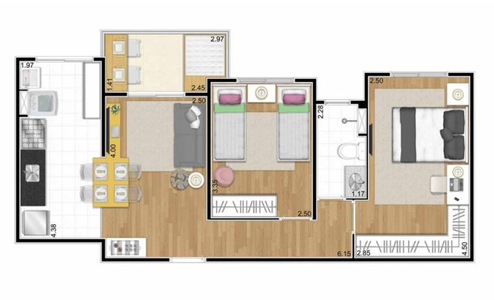 Imagem Apartamento com 3 Quartos à Venda, 62 m² em Votupoca - Barueri Imagem Apartamento com 3 Quartos à Venda, 62 m² em Votupoca - Barueri