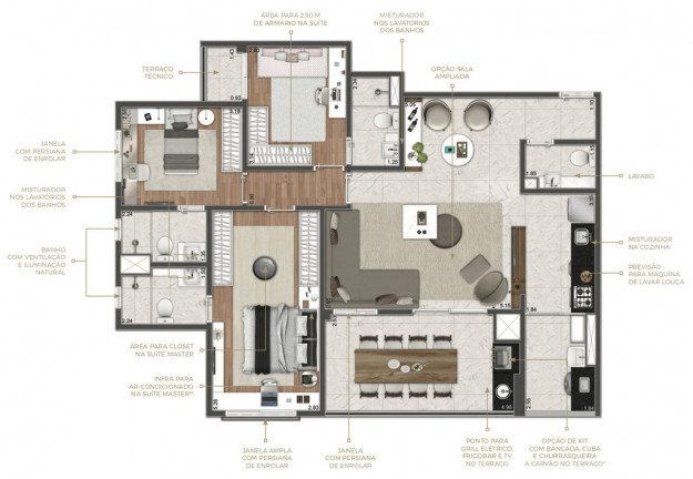 Imagem Apartamento com 3 Quartos à Venda, 83 m² em Santo Amaro - São Paulo