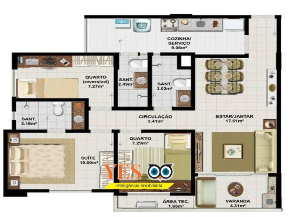 Imagem Apartamento com 3 Quartos à Venda, 81 m² em Brasília - Feira De Santana Imagem Apartamento com 3 Quartos à Venda, 81 m² em Brasília - Feira De Santana