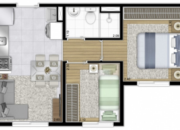 Imagem Imóvel com 2 Quartos à Venda, 32 m² em Sacomã - São Paulo Imagem Imóvel com 2 Quartos à Venda, 32 m² em Sacomã - São Paulo