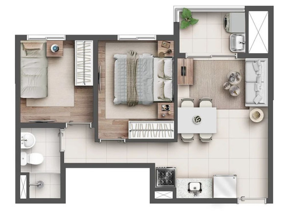 Imagem Apartamento com 2 Quartos à Venda, 39 m² em Santana - São Paulo Imagem Apartamento com 2 Quartos à Venda, 39 m² em Santana - São Paulo