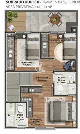 Imagem Sobrado com 3 Quartos à Venda, 89 m² em Desvio Rizzo - Caxias Do Sul