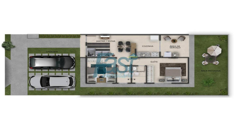 Imagem Casa de Condomínio com 2 Quartos à Venda, 57 m² em Santa Laura - Cuiabá