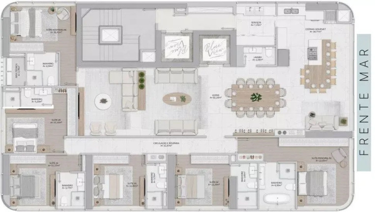 Imagem Apartamento com 6 Quartos à Venda, 275 m² em Centro - Balneário Camboriú Imagem Apartamento com 6 Quartos à Venda, 275 m² em Centro - Balneário Camboriú