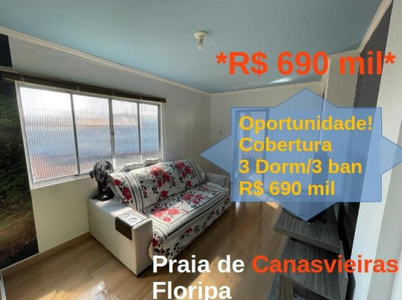 Cobertura com 3 Quartos à Venda,  em Canasvieiras - Florianópolis