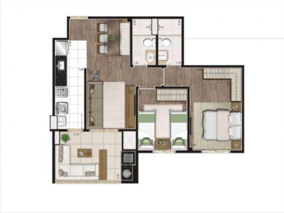 Imagem Apartamento com 3 Quartos à Venda, 81 m² em Campestre - Santo André Imagem Apartamento com 3 Quartos à Venda, 81 m² em Campestre - Santo André