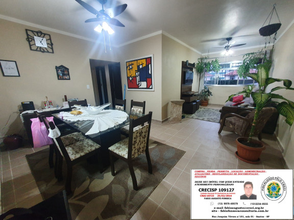 Apartamento com 3 Quartos à Venda, 94 m² em Itararé - São Vicente