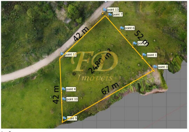 Terreno à Venda, 2.480 m² em Bairro Colinas Verdes - Atibaia
