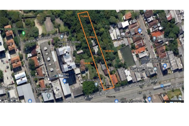 Imagem Terreno à Venda, 2.296 m² em Glória - Porto Alegre Imagem Terreno à Venda, 2.296 m² em Glória - Porto Alegre
