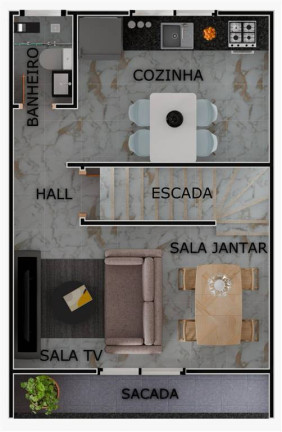 Imagem Casa com 2 Quartos à Venda, 90 m² em Maracanã - Praia Grande