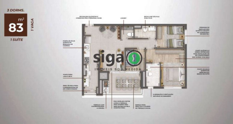 Imagem Apartamento com 3 Quartos à Venda, 83 m² em Butantã - São Paulo Imagem Apartamento com 3 Quartos à Venda, 83 m² em Butantã - São Paulo