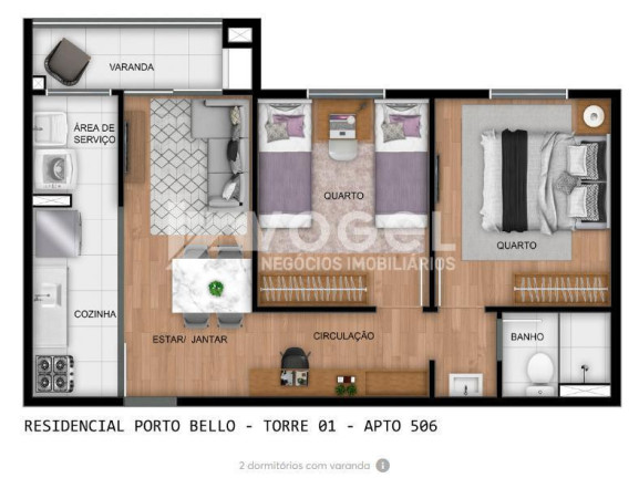 Imagem Apartamento com 2 Quartos à Venda, 42 m² em Fátima - Canoas Imagem Apartamento com 2 Quartos à Venda, 42 m² em Fátima - Canoas