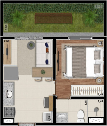 Imagem Apartamento com 2 Quartos à Venda, 33 m² em Jabaquara - São Paulo