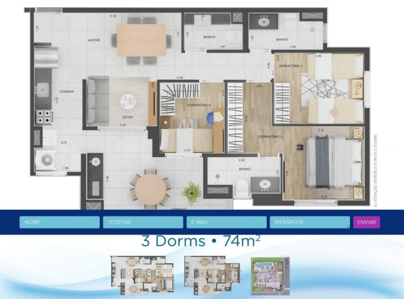 Imagem Imóvel com 2 Quartos à Venda, 63 m² em Campestre - Santo André Imagem Imóvel com 2 Quartos à Venda, 63 m² em Campestre - Santo André